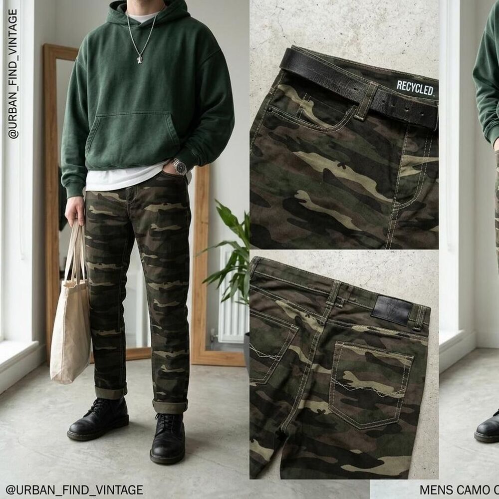 Men's Green Camo Pants
